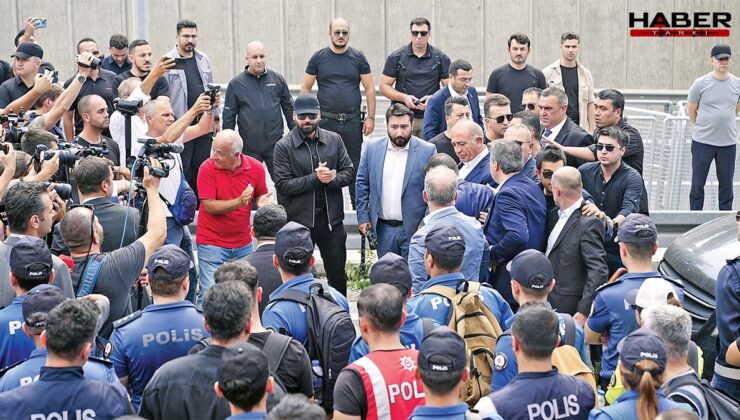 Polis ordusuyla geldi su, yumurta attılar
