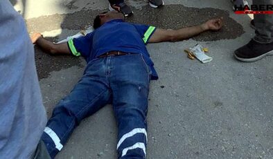 Sokağa çöp atıp tepki gösteren temizlik işçisini dövdüler!