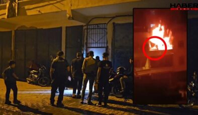 Yangında kalan çocuğunu kurtarmak için alevler arasına daldı