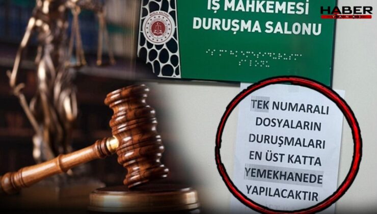 Yemek servisi ve çatal bıçak sesleri arasında adalet dağıtıyorlar!