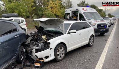 5 araç birbirine girdi, ortalık savaş alanına döndü