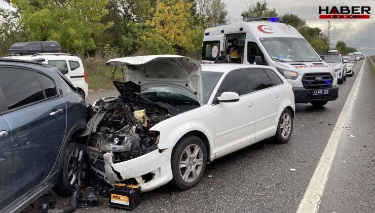 5 araç birbirine girdi, ortalık savaş alanına döndü