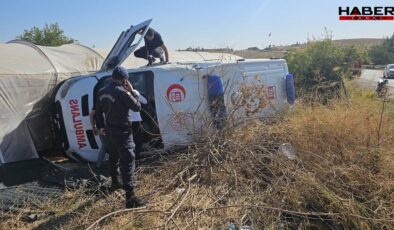 Ambulans kaza yaptı! 3'ü sağlık çalışanı 8 yaralı
