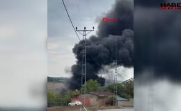 Arnavutköy'de plastik fabrikasında korkutan yangın