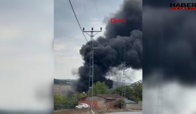 Arnavutköy'de plastik fabrikasında korkutan yangın