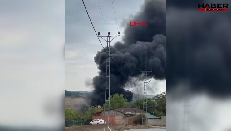 Arnavutköy'de plastik fabrikasında korkutan yangın