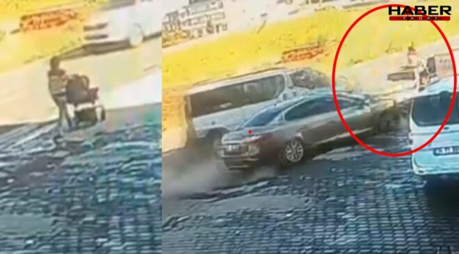 Bebek arabasıyla ilerliyordu… Mucize kurtuluş