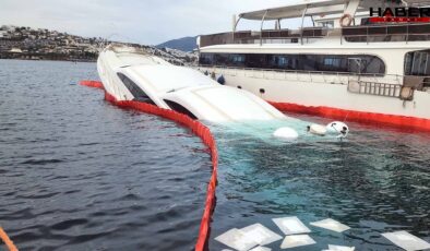 Bodrum'da motor yatlar durdukları yerde bir bir battı!