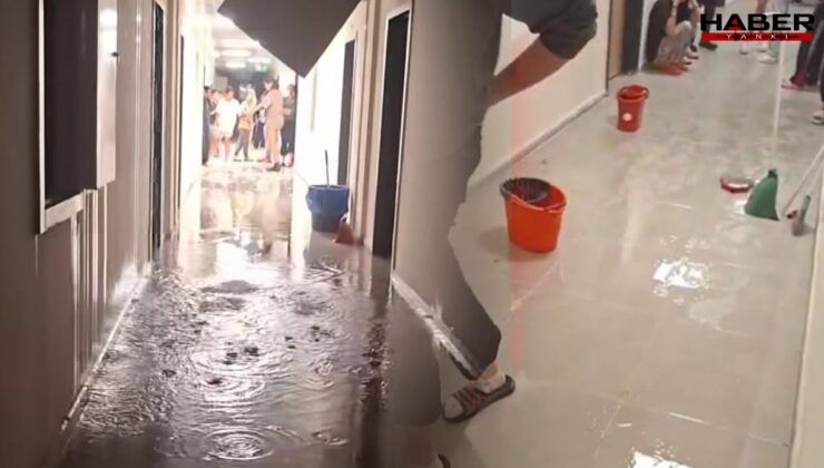 Bornova KYK Kız Yurdunda borular patladı, su bastı