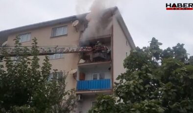 Cide’de balkona bırakılan köz yangına neden oldu