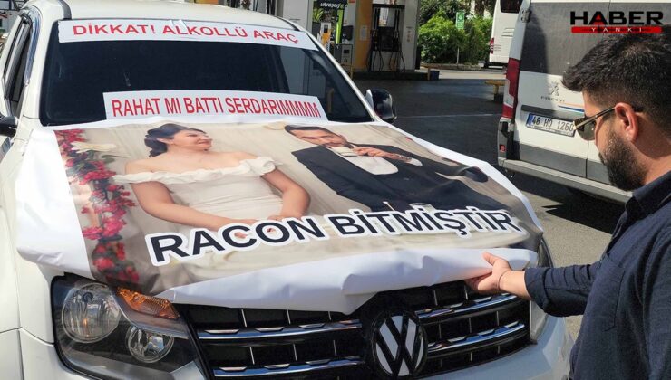 Damadın arkadaşlarından Bodrum caddelerini karıştıran düğün sürprizi