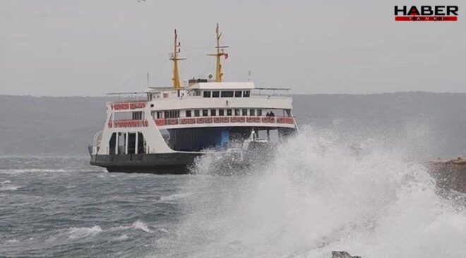 Fırtına Marmara'ya yaklaştı sefer iptalleri başladı