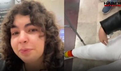 Genç kız yaşadıklarını gözyaşları içinde anlattı! Ameliyatlı bacağı yüzünden uçağa alınmadı