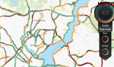 Harita kırmızıya döndü! Hafta ortasında trafik kilitlendi