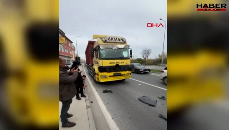İETT otobüsüne kamyon çarptı: 9 yaralı