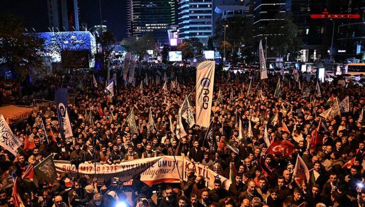 İsrail müdahalesi sonrası halk sokağa çıktı