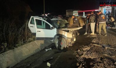 Kaza sonrası araç bu hale geldi! karı koca öldü, 3 kişi yaralandı