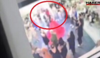 Kına gecesinde korku dolu anlar: Dev avize gelinin üzerine düştü