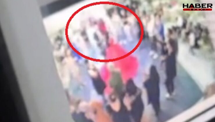 Kına gecesinde korku dolu anlar: Dev avize gelinin üzerine düştü