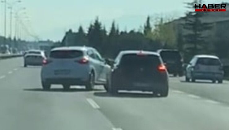 Kocaeli’de bebekli aracı sıkıştıran sürücü kaza yaptı