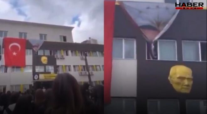 Lise öğrencilerinden Erdoğan posterine tepki