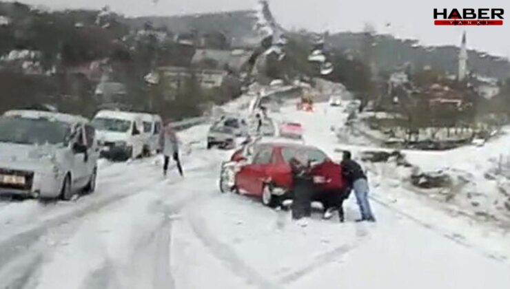 Seydikemer’de dolu yağdı: Sokaklar Beyaza Büründü