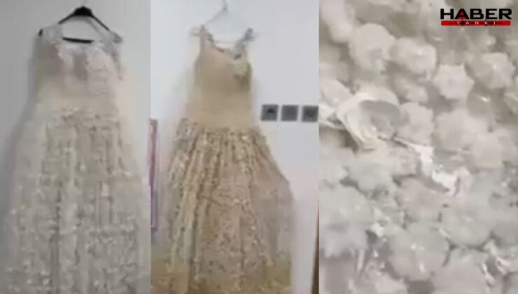 Şeytanın bile aklına gelmez! Gelinlikten çıkanlar 'pes' dedirtti