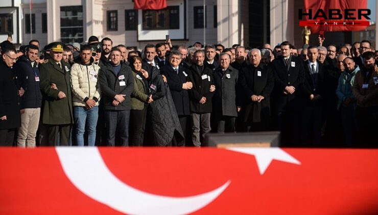 Trabzon'da yamaçtan düşerek ölen polis memuru son yolculuğuna uğurlandı
