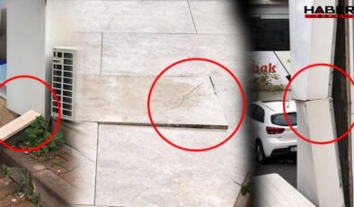 Yıkımdan 24 saat önce… Tahtalarla tutturulmuş…