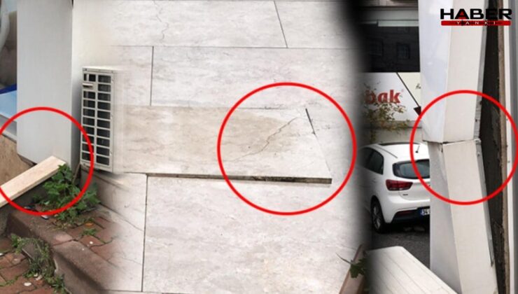 Yıkımdan 24 saat önce… Tahtalarla tutturulmuş…