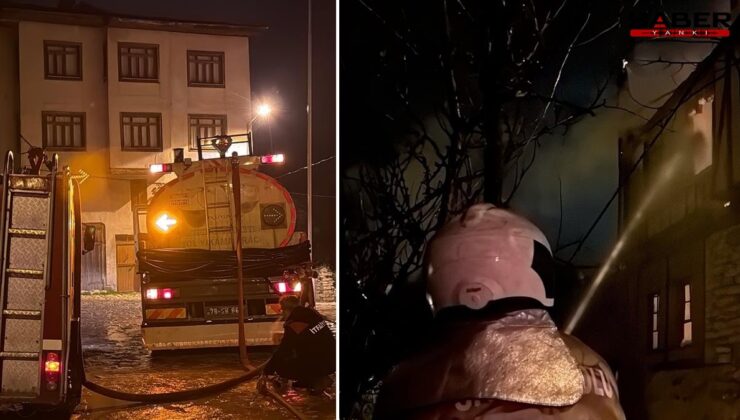 150 yıllık tarihi konak alev alev yandı