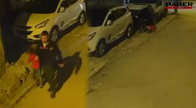 5 yaşındaki kızının başını önce otomobile çarptı, sonra yere fırlattı