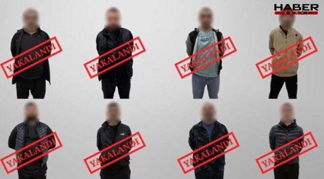 8 suçlu Türkiye'de