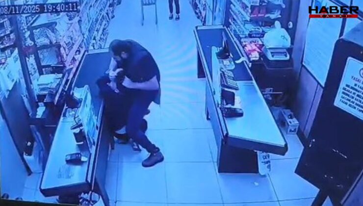 Aldığı haber sonrası market çalışanına tekme tokat saldırdı