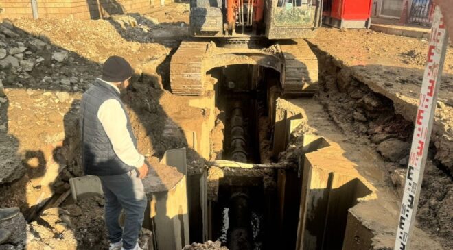 Altyapı çalışmasından Bizans sütunu çıktı