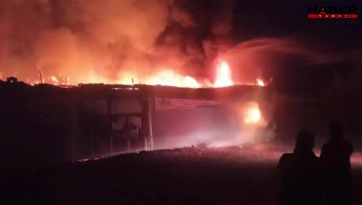 Amasya’da soğan deposunda korkutan yangın