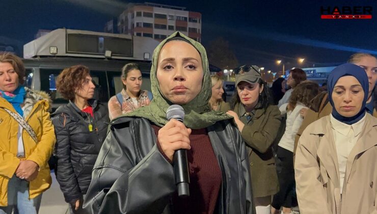 Boşandıktan sonra öldürülen Ajda Yatar’ın kardeşi 25 Kasım yürüyüşüne katıldı