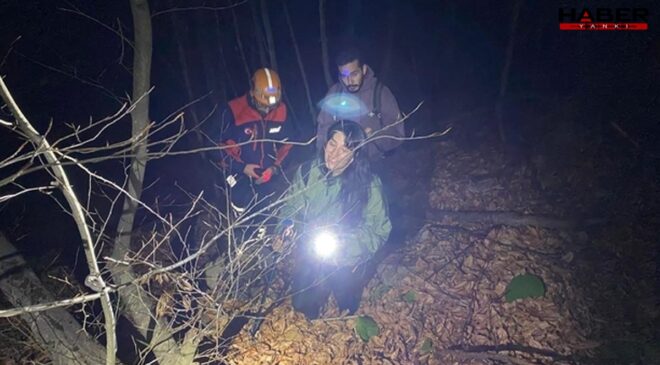Bursa’da şelale bölgesinde kaybolan iki kişi AFAD tarafından kurtarıldı