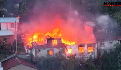 Bursa'da yangın: 4 ev kül oldu, 1 kişi öldü