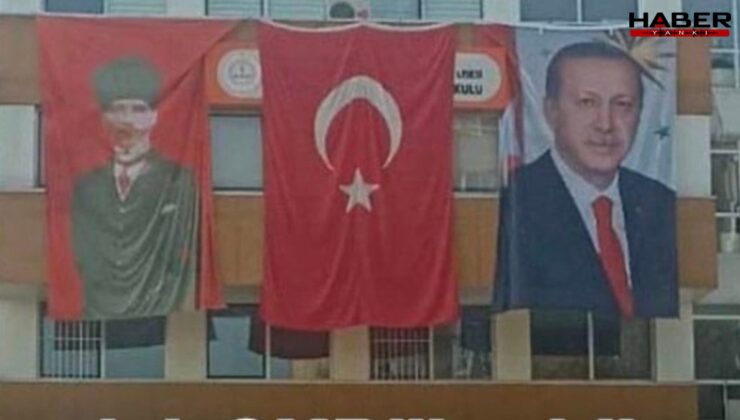 CHP'li isim duyurdu: 10 Kasım öncesi okula Erdoğan posteri asıldı