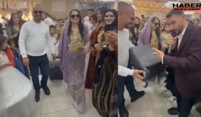 Düğüne getirilen valizden çıkanlar herkesi şaşırttı