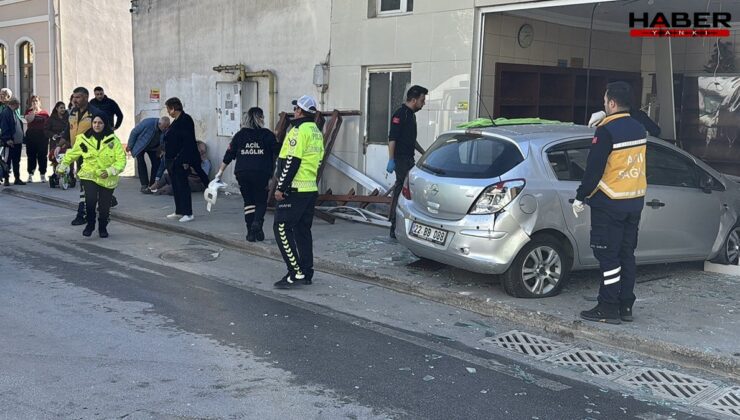 Edirne’de otomobil fırına daldı: 4 yaralı