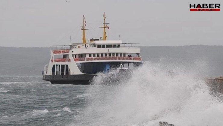 Feribot seferleri fırtına sebebiyle iptal edildi!