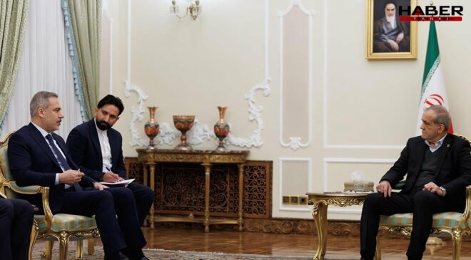 Hakan Fidan İran Cumhurbaşkanı ile görüştü