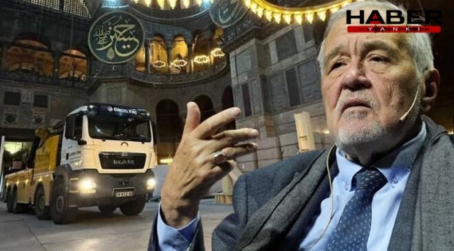 İlber Ortaylı'dan Ayasofya 'kamyon' görüntülerine tepki