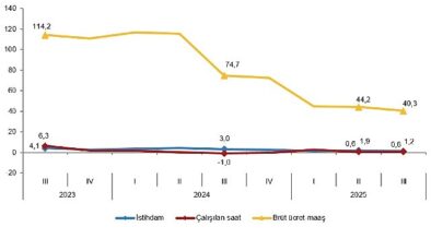 İşgücü Girdi Endeksleri, III. Çeyrek: Temmuz-Eylül, 2025