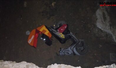 İstanbul'da çukura düşen motosikletli yaralandı