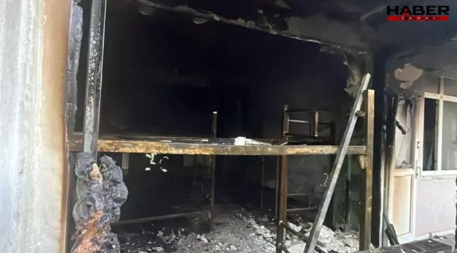 Kocaeli'de işçilerin kaldığı binada çıkan yangın söndürüldü