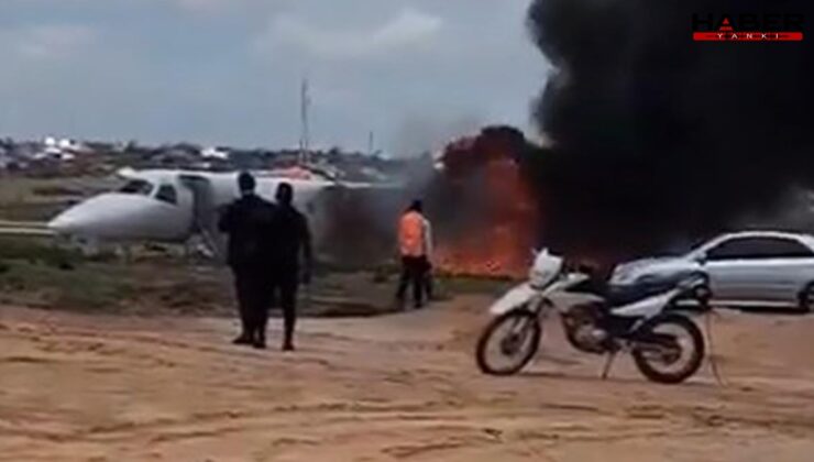 Kongo'da Maden Bakanı'nı taşıyan uçak pistten çıktı