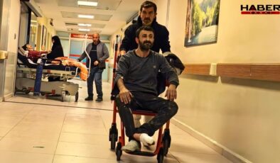 Motorlu testereyle odun kesecekti, ayak parmağı koptu